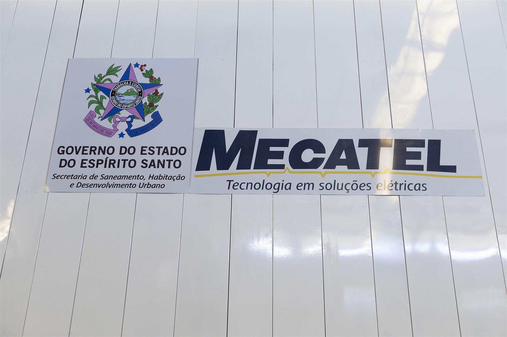 Mecatel project signage delivered to the Espírito Santo State Government